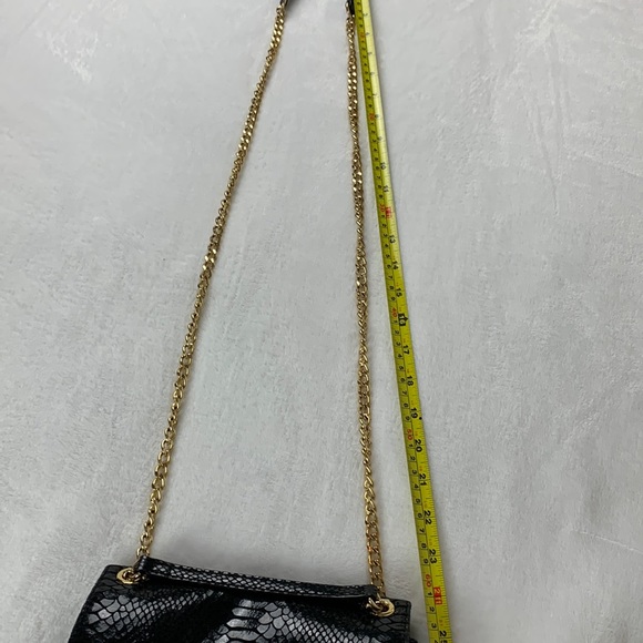 MICHAEL Michael Kors Black Python Embossed Leather Crossbody - Picture 11 of 16